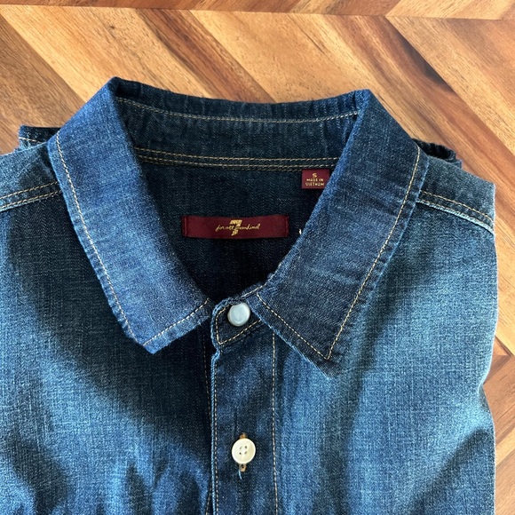 Men’s 7 For All Mankind Denim Overshirt - Picture 2 of 4